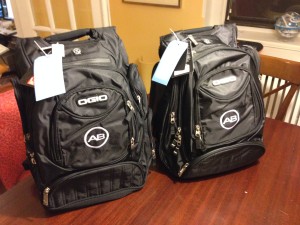Yep, two backpacks.